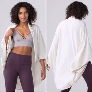 Lululemon Lululemon Sage Scarf Cotton Wrap One Size (Green & Black) NWT